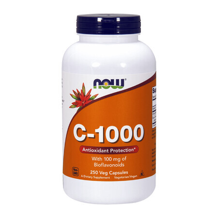 Now Foods C-1000, vitamin C + bioflavonoids + rutin, 250 vegetarian capsules