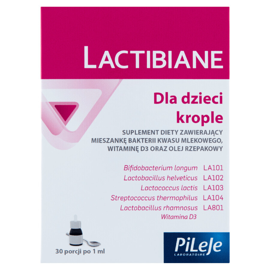 Lactibiane pentru copii, picături, 30 ml