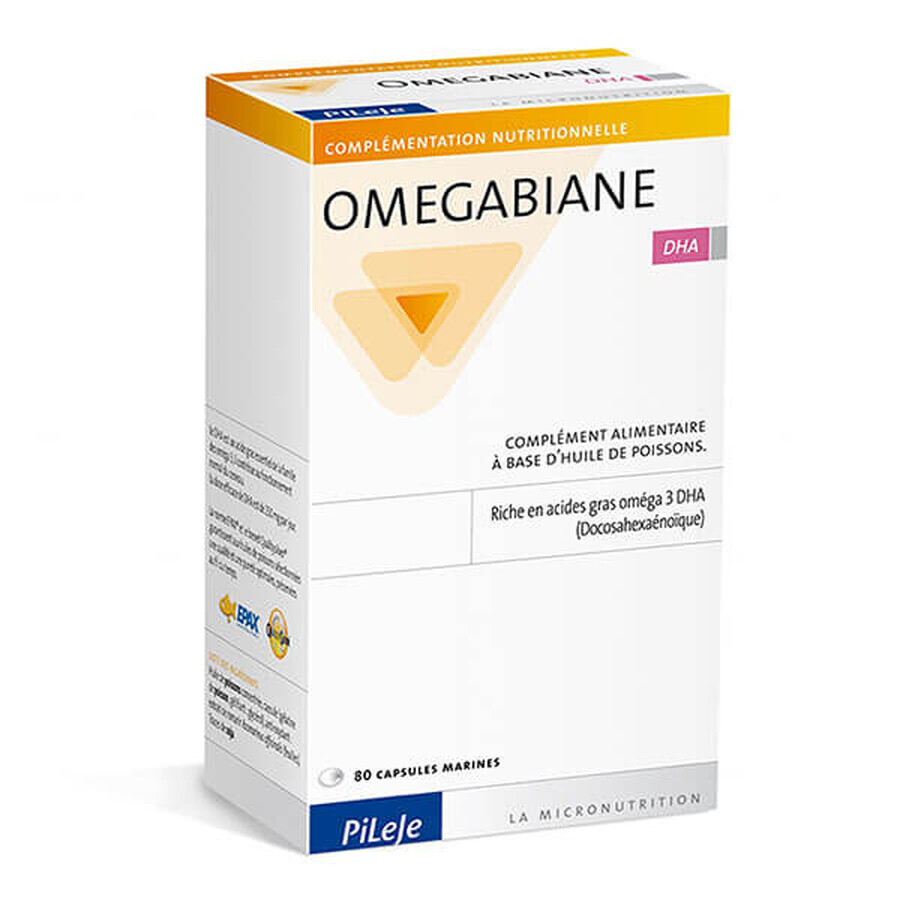 Omegabiane DHA, 80 capsules