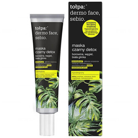 Tolpa Dermo Face Sebio, zwart detoxmasker, 40 ml