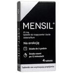 Mensil 25 mg, 4 chewable tablets