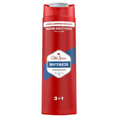 Old Spice, 3-in-1 douchegel voor lichaam, haar en gezicht, Whitewater, 400 ml