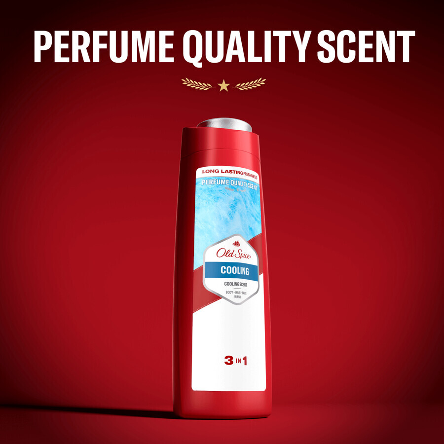 Old Spice 3 in 1 Body, Hair and Face Refreshing Shower Gel 400ml