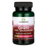 Swanson CoQ10 con Tocotrienoli, Coenzima Q10 100 mg e Tocotrienoli 10 mg, 60 capsule in gel