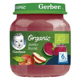 Gerber Bio toetje, appel, rode biet, na 6 maanden, 125 g