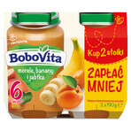 BoboVita Dessert, abrikozen, banaan, appel, na 6 maanden, 2 x 190 g