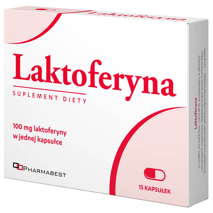 Lactoferrina Pharmabest, 15 cápsulas