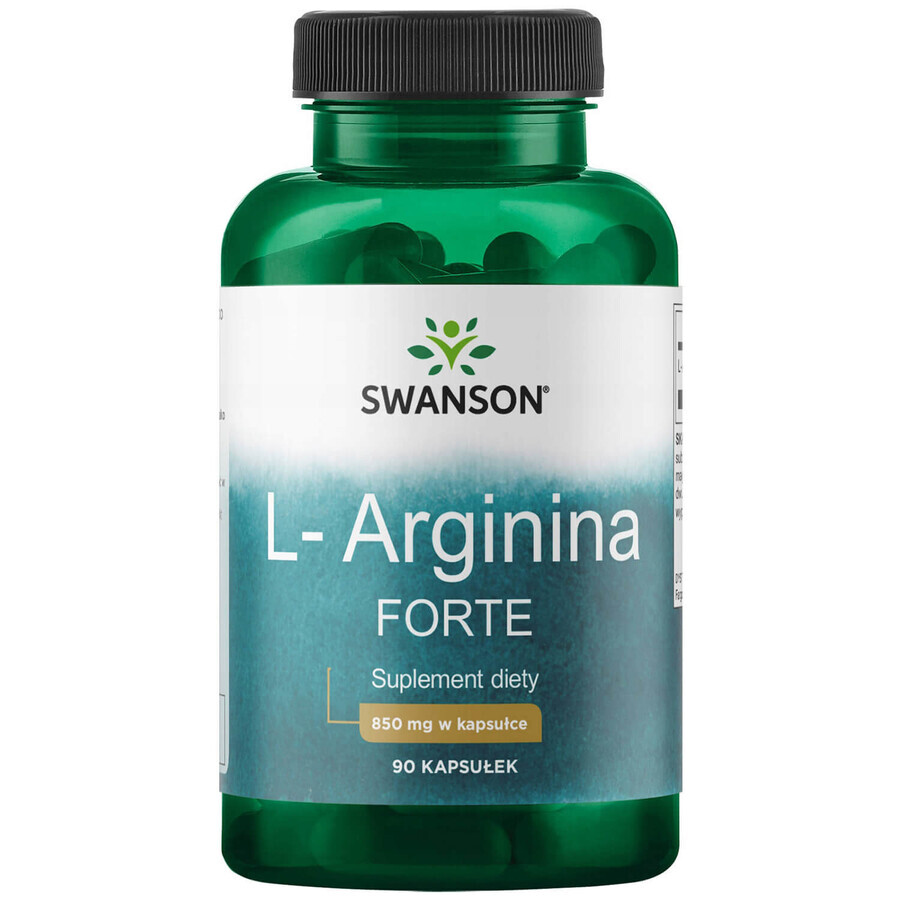 Swanson L-Arginine, L-Arginine 850 mg, 90 capsules