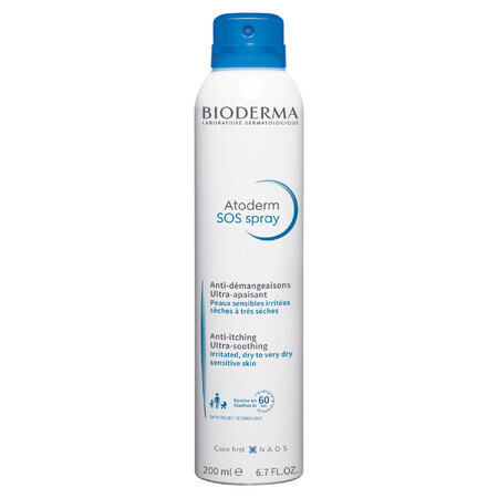 Bioderma Atoderm SOS, spray for itchy skin, 200 ml