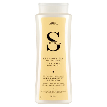 Joanna Sensual, gel crema per doccia, olio di argan, 500 ml