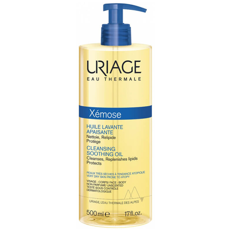 Uriage Xemose, bad- en doucheolie, 500 ml