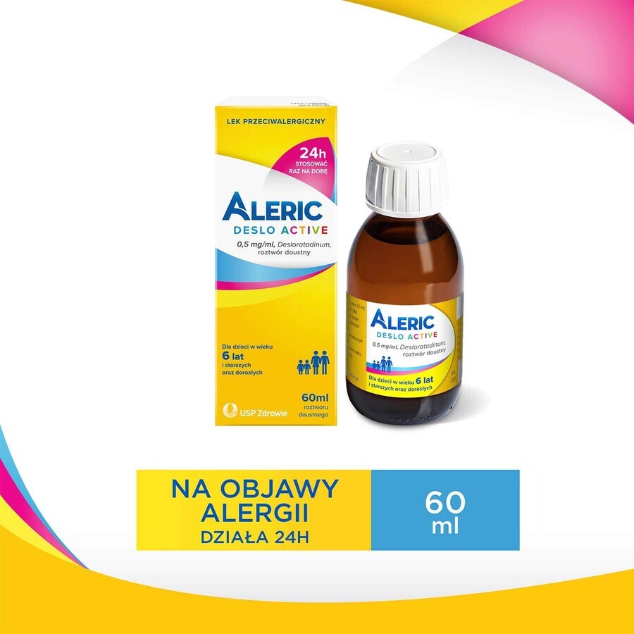 Aleric Deslo Active 0,5 mg/ml, soluție orală, 60 ml