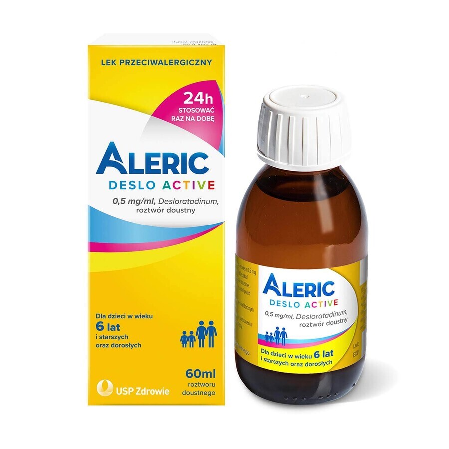 Aleric Deslo Active 0,5 mg/ml, soluție orală, 60 ml