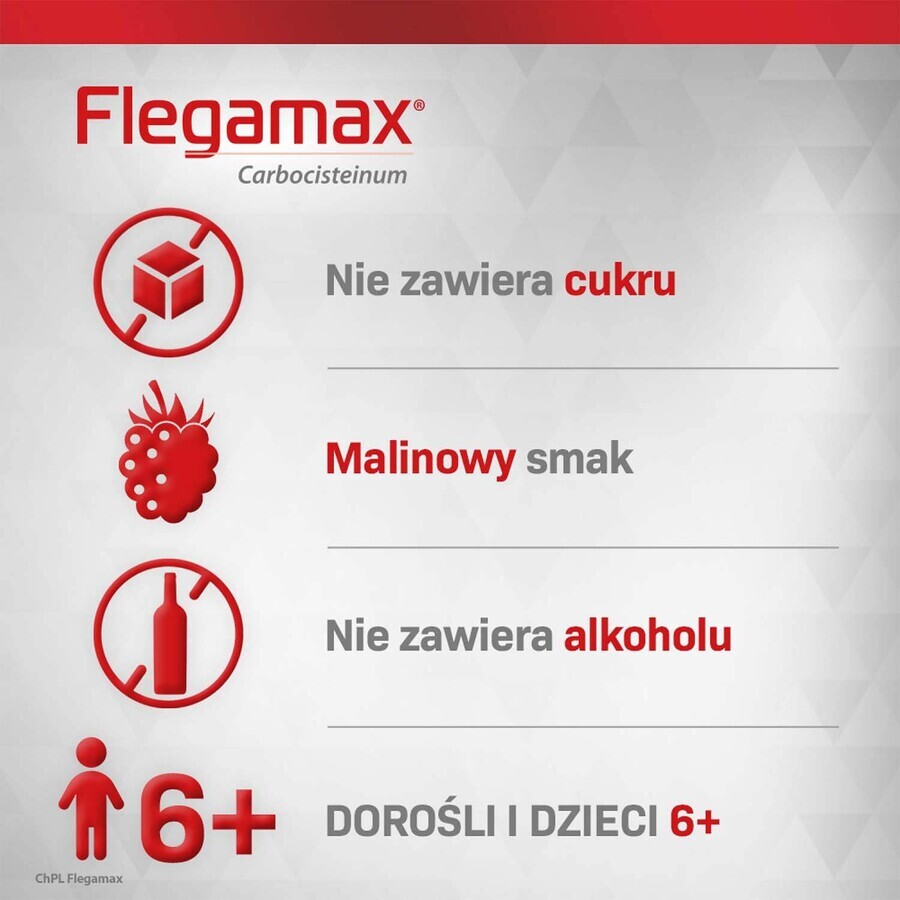 Flegamax 50 mg/ml, oplossing voor oraal gebruik, 120 ml