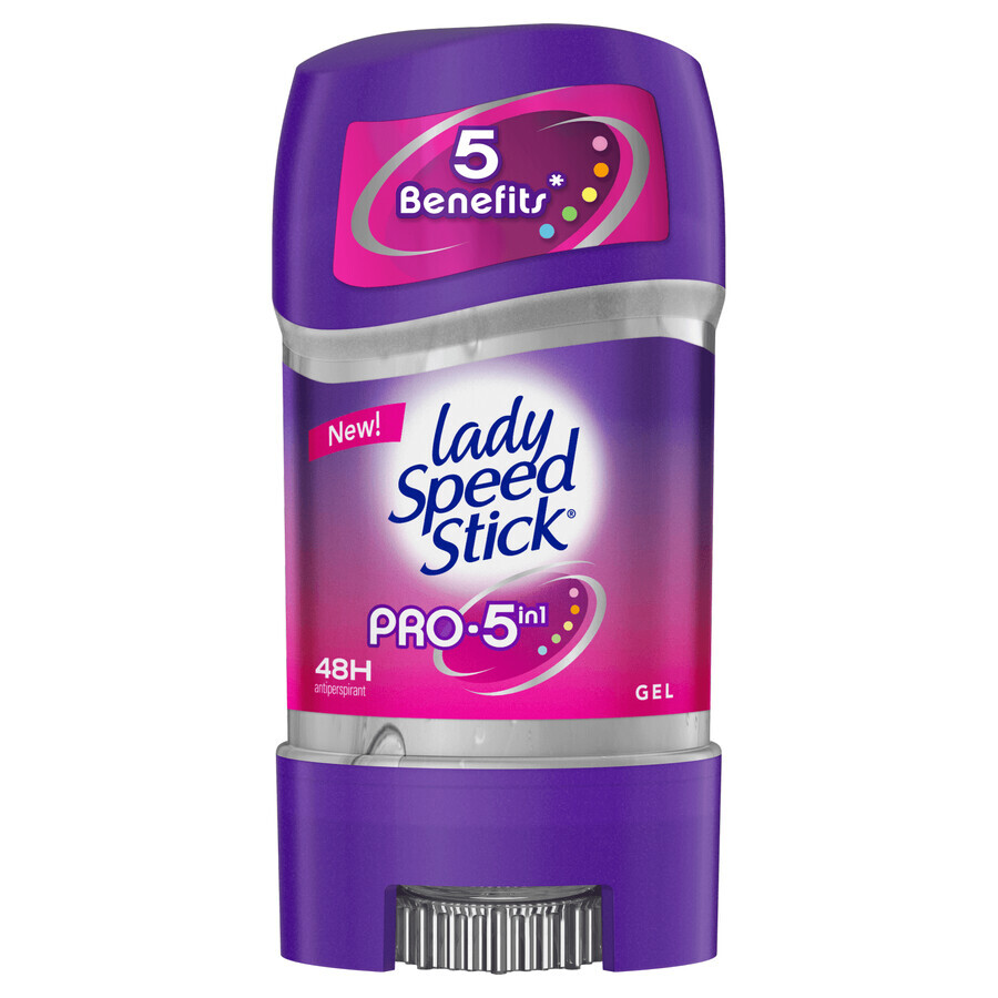 Lady Speed Stick, Pro 5in1, gel antiperspirant pentru femei, 65 g