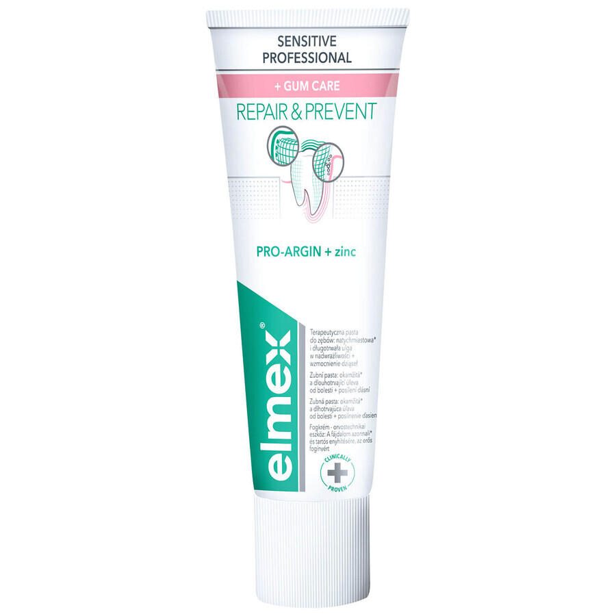 Elmex Sensitive Professional Repair &amp; Prevent, tandpasta, 75 ml