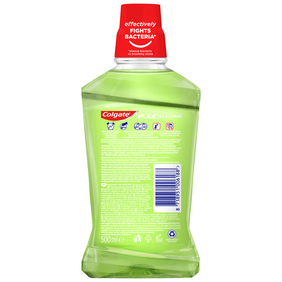 Colgate Plax Thee &amp; Citroen, mondwater, 500 ml