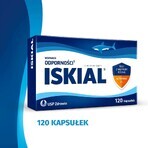 Iskial, haaienleverolie + vitamine D3, 120 capsules