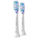 Philips, punte di ricambio per lo spazzolino sonico Sonicare G3 Premium Gum Care, HX9052/17, 2 pezzi