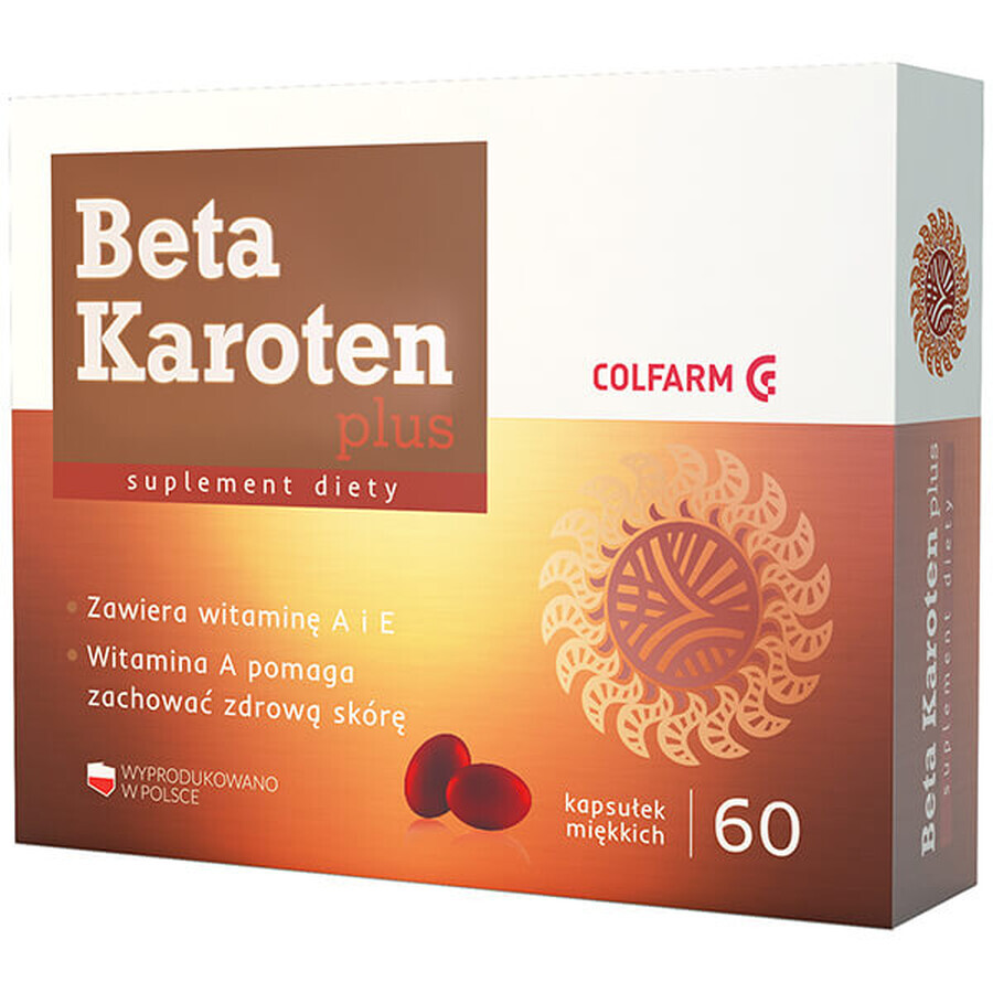 Beta Carotene Plus, 60 capsule molli