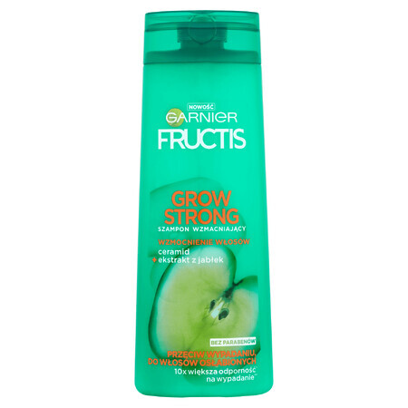 Garnier Fructis Grow Strong, Strengthening shampoo for weak and fragile hair, 400 ml