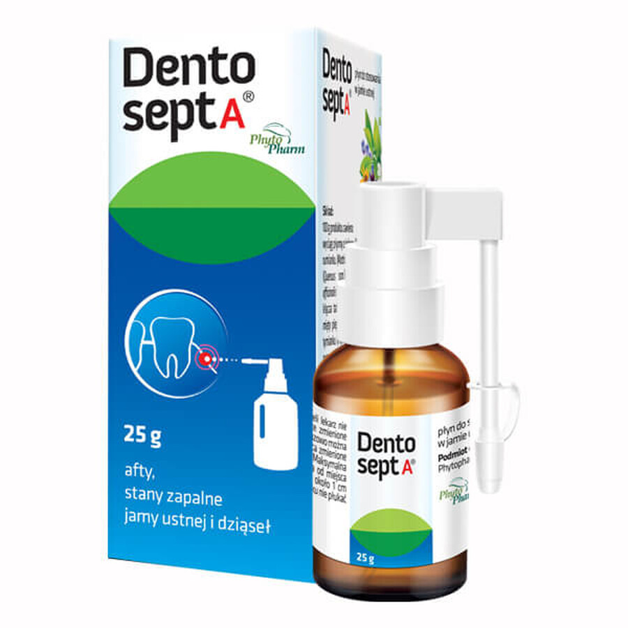 Dentosept A, collutorio, con applicatore, 25 g