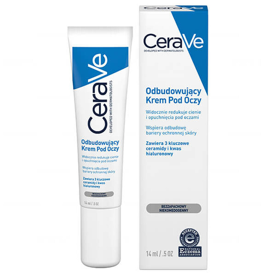 CeraVe, herstellende oogcrème, normale en droge huid, 14 ml