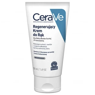 Cremă de mâini regeneratoare CeraVe, cu ceramide, piele foarte uscată și deshidratată, 50 ml, L’Oréal