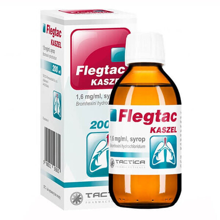 Flegtac Hoest 1,6 mg/ml, siroop, 200 ml