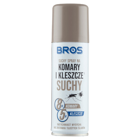 Bros, spray secco per zanzare e zecche, DEET 25%, 90 ml