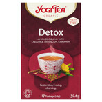 Yogi Tea Detox, ceai de detoxifiere BIO, 1,8 g x 17 pliculețe