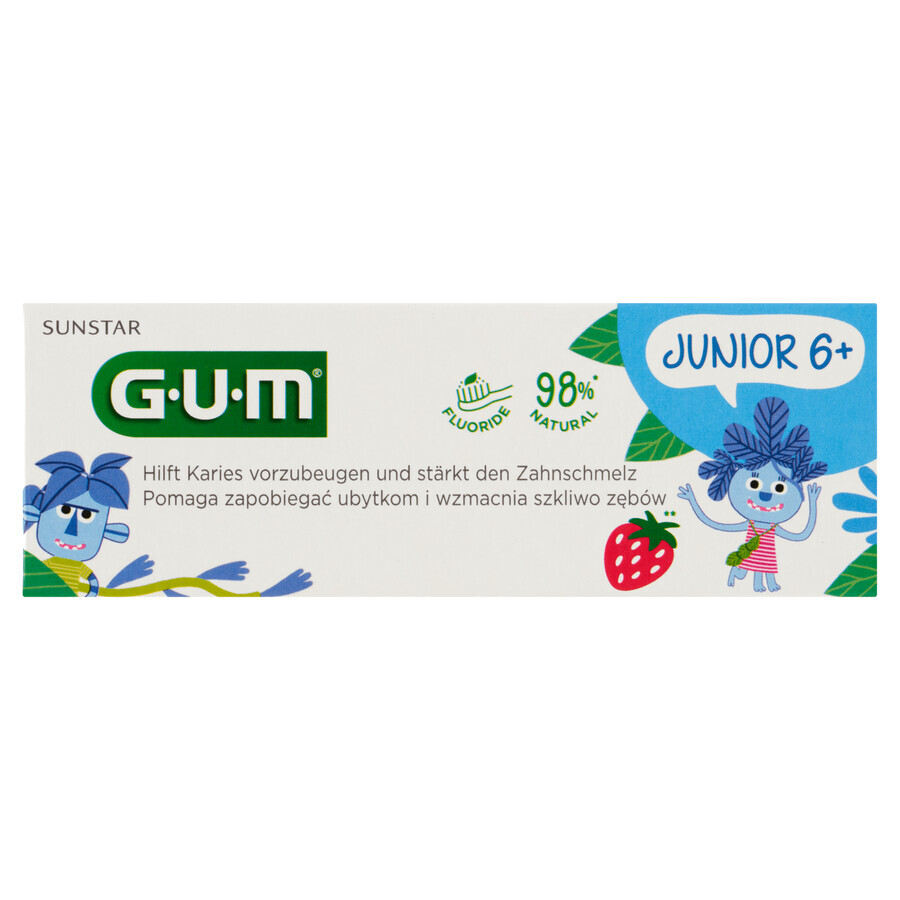 Sunstar Gum Junior, tandpasta, vanaf 6 jaar, 50 ml