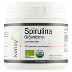 Kenay, Biologische spirulina, 600 tabletten