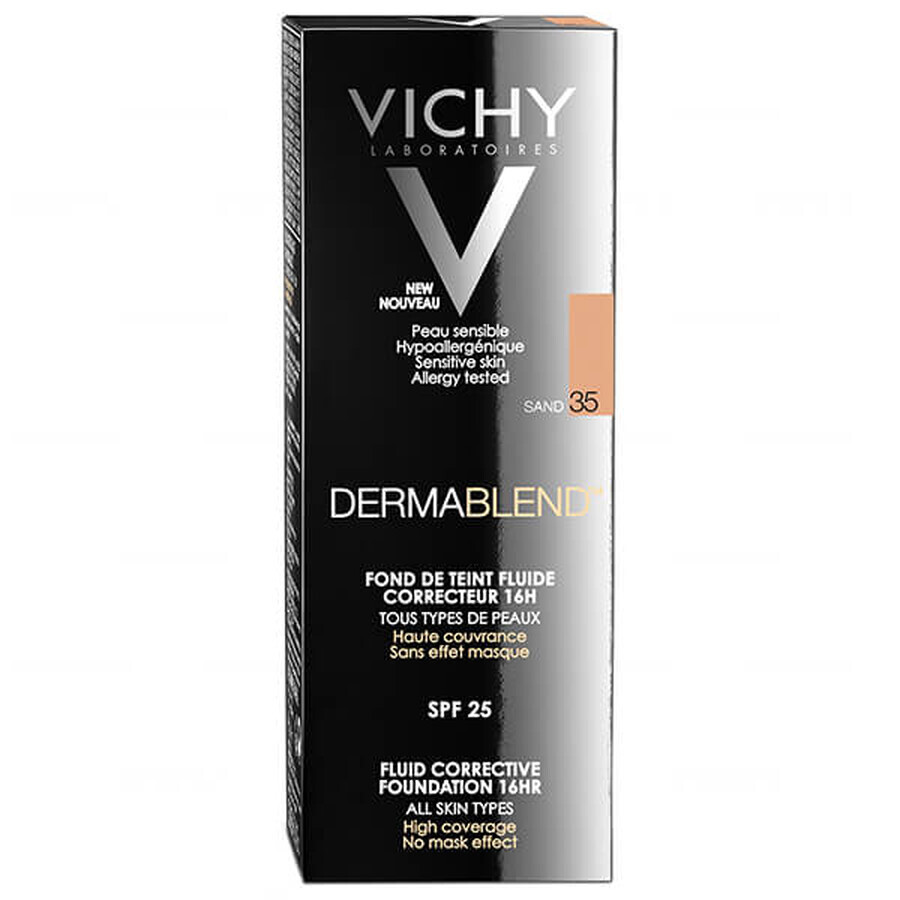 Vichy Dermablend, langhoudende corrigerende fluid, 35 Sand, 30 ml