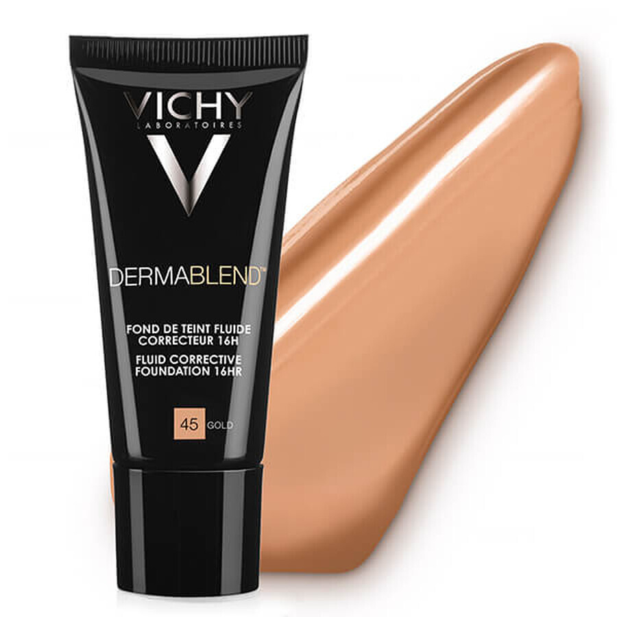 Vichy Dermablend, correctievloeistof, 45 Gold, 30 ml