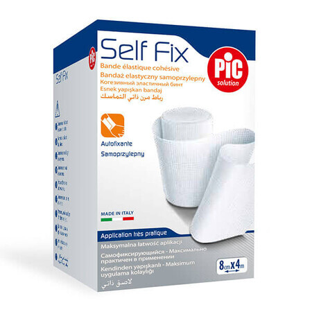 Pic Solution Self Fix, elastic bandage, self-adhesive, 8 cm x 4 m, 1 pc