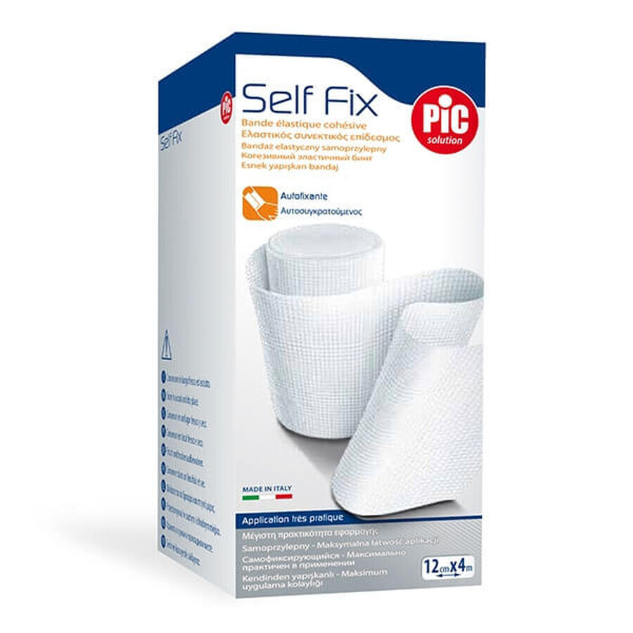 Pic Solution Self Fix, elastic bandage, self-adhesive, 12 cm x 4 m, 1 pc