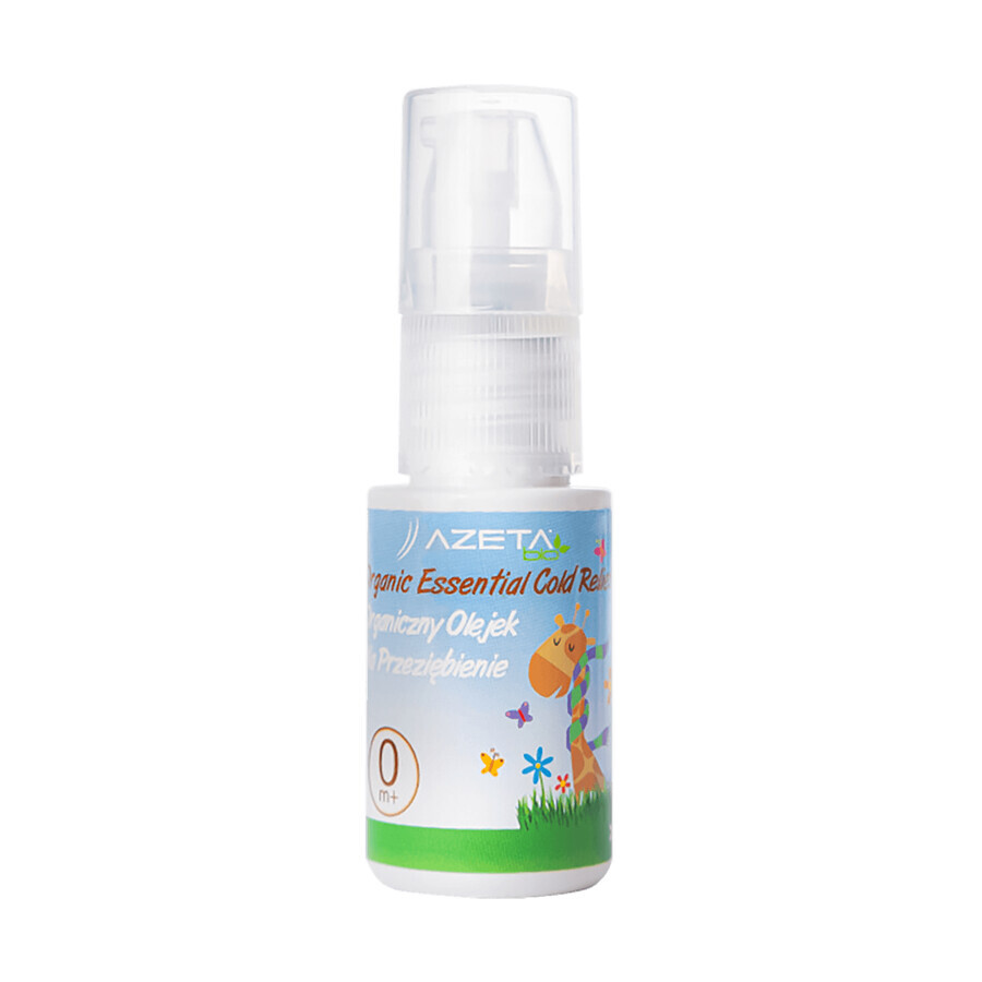 Azeta Bio, biologische verkoudheids- en luchtwegcongestivum olie voor kinderen, 20 ml