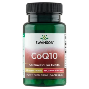 Swanson CoQ10, coenzyme Q10 200 mg, 30 gélules