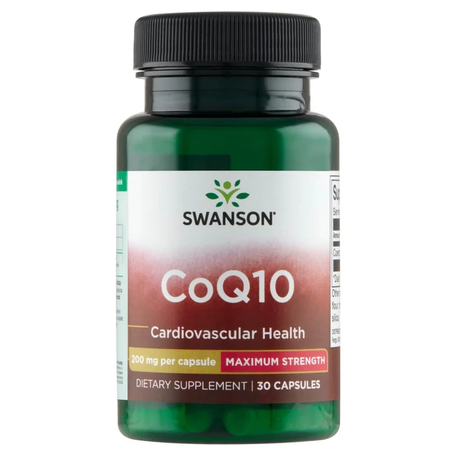 Swanson CoQ10, coenzyme Q10 200 mg, 30 gélules