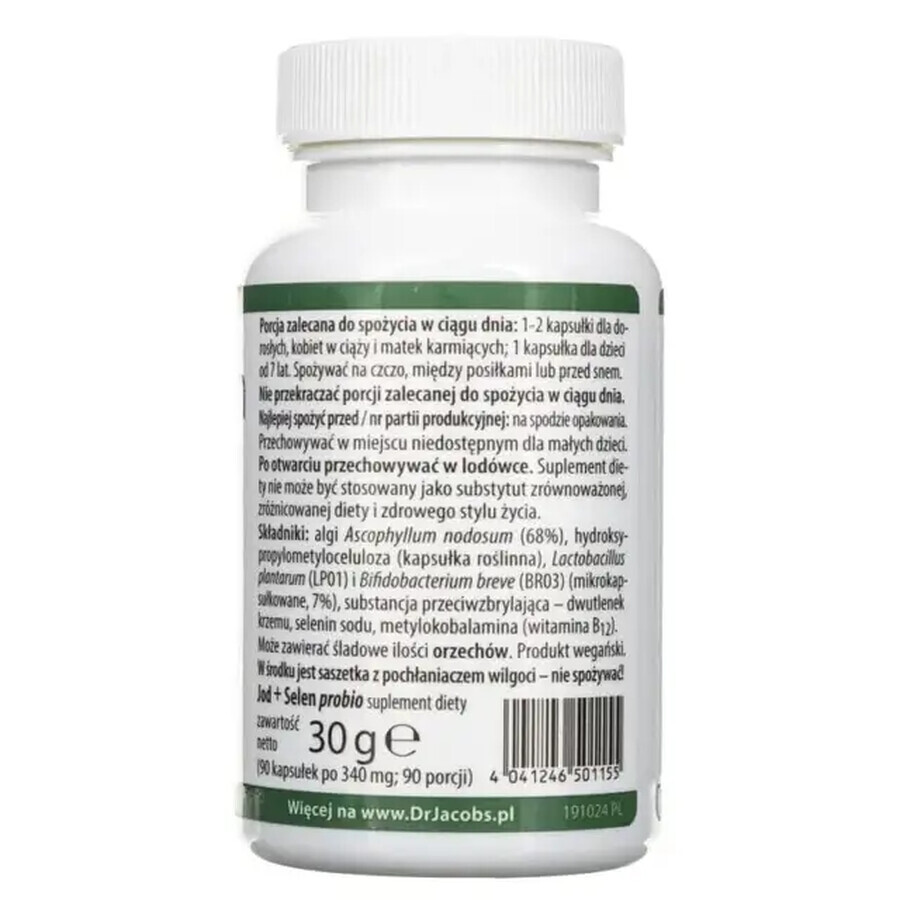 Dr. Jacob's Jodium + Selenium Probio, 90 capsules