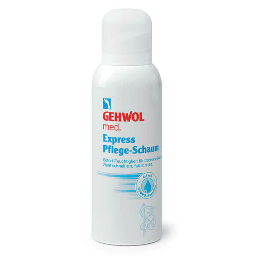 Gehwol med Express Pflege-Schaum, espuma para pies secos, 125 ml