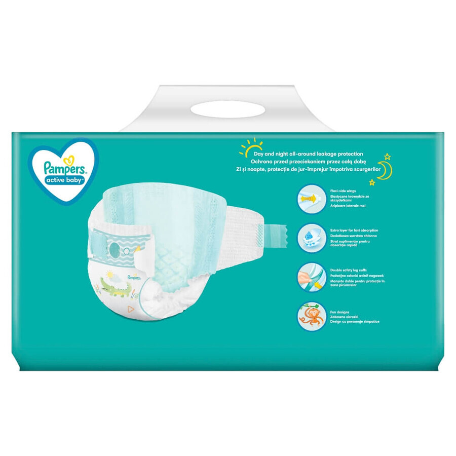 Pampers Active Baby, scutece, mărimea 5, 11-16 kg, 110 buc