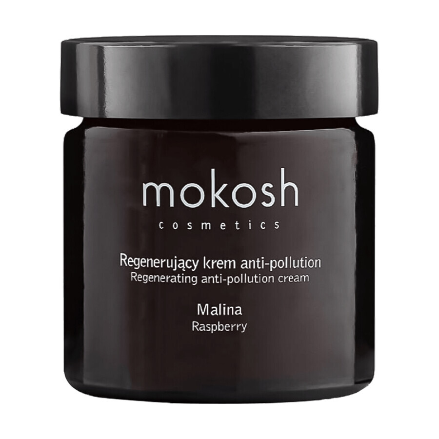 Mokosh, regenerating anti-pollution face cream, raspberry, 60 ml