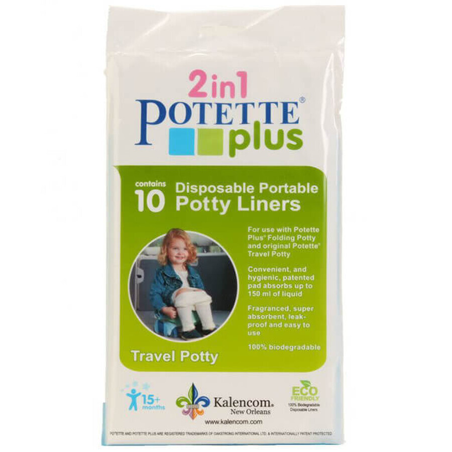 Potette Plus, wegwerp reispotje, 10 stuks