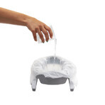 Potette Plus, baby potje en toiletbril 2in1, grijs en wit, 1 stuk