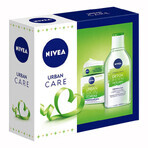 Nivea Urban Skin, Protection, cremă de zi, 50 ml + Urban Skin, Detox, loțiune micelară 3în1, 400 ml