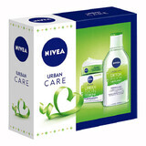 Nivea Urban Skin, Protection, cremă de zi, 50 ml + Urban Skin, Detox, loțiune micelară 3în1, 400 ml