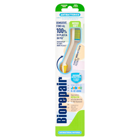 Biorepair Curve Junior, curved toothbrush, 7-14 years, medium soft, 1 pc