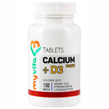 MyVita, Calcium + vitamin D3 FORTE, calcium (calcium citrate), 100 tablets